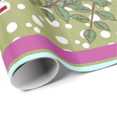 Personalisiertes Pfauenhaus Geschenkpapier (Rolleneckpunkt)