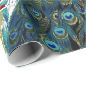 Personalisiertes Pfauenhaus Geschenkpapier (Rolleneckpunkt)
