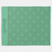 Personalisiertes Pfeffergrün Fleecedecke (Vorderseite (Horizontal))