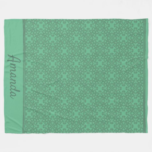 Personalisiertes Pfeffergrün Fleecedecke (Vorderseite (Horizontal))