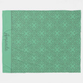 Personalisiertes Pfeffergrün Fleecedecke (Vorderseite (Horizontal))