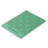 Personalisiertes Pfeffergrün Notizblock (Linke Seite)