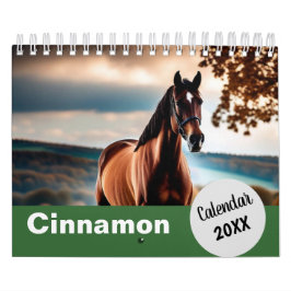 Personalisiertes Pferd Fotos Jahr für sich Kalender