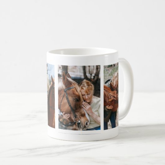 Personalisiertes Pferd Girl Kaffeetasse (VorderseiteRechts)