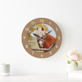 Personalisiertes Pferd Großuhr Große Wanduhr (Zuhause)
