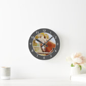 Personalisiertes Pferd Großuhr Runde Wanduhr (Zuhause)
