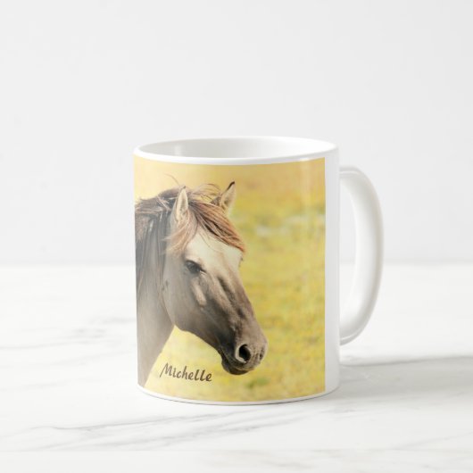 Personalisiertes Pferd Kaffeetasse (VorderseiteRechts)