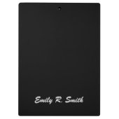 Personalisiertes Pferd mit tapferem Zitat Klemmbrett (Rückseite)