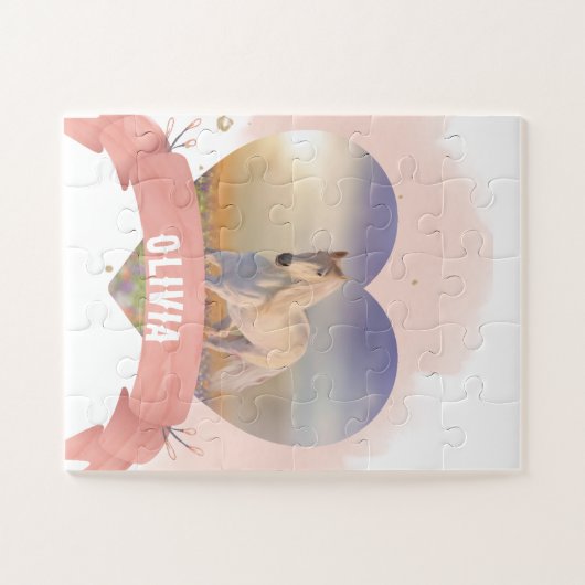 Personalisiertes Pferd Puzzle (Horizontal)