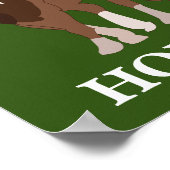 Personalisiertes Pferd Reitpferd Lover Poster (Ecke)