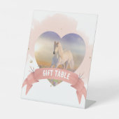 Personalisiertes Pferd Sockelschild (Vorderseite)