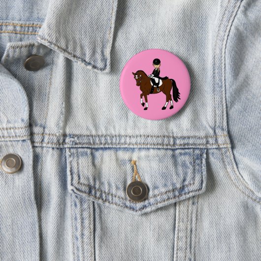 Personalisiertes Pferd- und Reitzubehör Button (Beispiel)