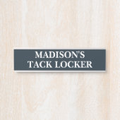 Personalisiertes Pferde-Tack-Raum-Schild Blau Benu Türschild (Vorderseite )