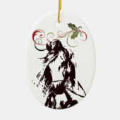 Personalisiertes Pferde-und Keramik Ornament (Vorne)