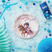 Personalisiertes Pferdeschwölblein Pappteller (Party)