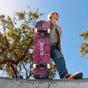 Personalisiertes Pfingstrosen-Blumenmotiv (für Tee Skateboard