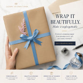 Personalisiertes Pfirsich-Tan-Geschenkpapier Geschenkpapier