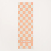 Personalisiertes Pfirsichfarbenes Muster Yogamatte (Vorderseite)