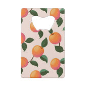 Personalisiertes Pfirsichmuster Niedliche Pfirsich Geldbeutel Flaschenöffner (Rückseite)