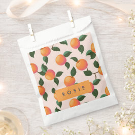 Personalisiertes Pfirsichmuster Niedliche Pfirsich Geschenktütchen