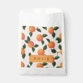 Personalisiertes Pfirsichmuster Niedliche Pfirsich Geschenktütchen (Vorderseite)