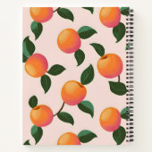 Personalisiertes Pfirsichmuster Niedliche Pfirsich Notizblock (Rückseite)