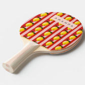 Personalisiertes Pfirsichmuster Niedliche Pfirsich Tischtennis Schläger (Vorderseite)