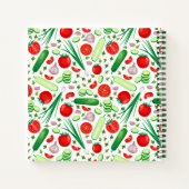 Personalisiertes Pflanzenmuster-Rezept-Notebook Notizblock (Rückseite)