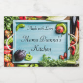 Personalisiertes pflanzliches Lebensmittel Lebensmitteletikett (Einzelnes Label)