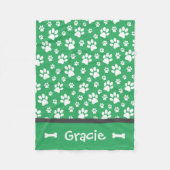 Personalisiertes Pflaster-Druckkopf-Fleece Fleecedecke (Vorderseite)