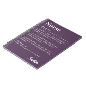 Personalisiertes Pfleger-Wörterbuch Definition Pur Notizblock (Linke Seite)