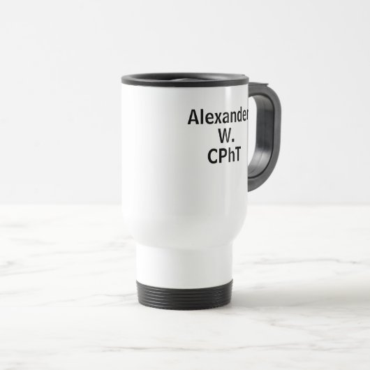 Personalisiertes Pharmazie-Technikerteam Reisebecher (VorderseiteRechts)