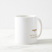 Personalisiertes PharmD-Lizenzapotheker-Emblem Kaffeetasse (VorderseiteRechts)