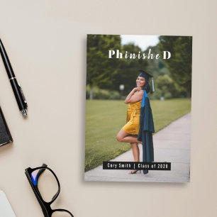 Personalisiertes PhD-Abschlussfoto Gratulation Karte