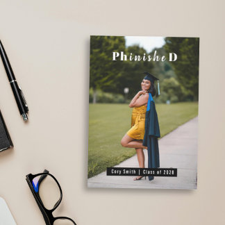 Personalisiertes PhD-Abschlussfoto Gratulation Karte