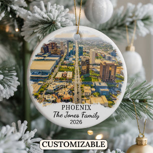 Personalisiertes Phoenix-Ornament, Benutzerdefinie Keramik Ornament