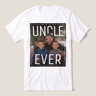 Personalisiertes PhotoPop Bester Onkel Aller Zeite Tri-Blend Shirt