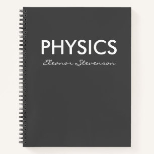 Personalisiertes Physik-Notizpapier Schwarz-Weiß Notizblock