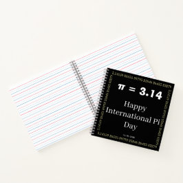 Personalisiertes Pi-Day-Notizbuch - Froher Interna Notizblock