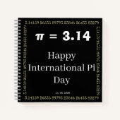 Personalisiertes Pi-Day-Notizbuch - Froher Interna Notizblock (Vorderseite)