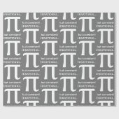 Personalisiertes Pi Symbol, Math Lover Geschenkpapier (Flach)
