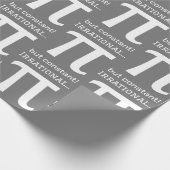 Personalisiertes Pi Symbol, Math Lover Geschenkpapier (Ecke)