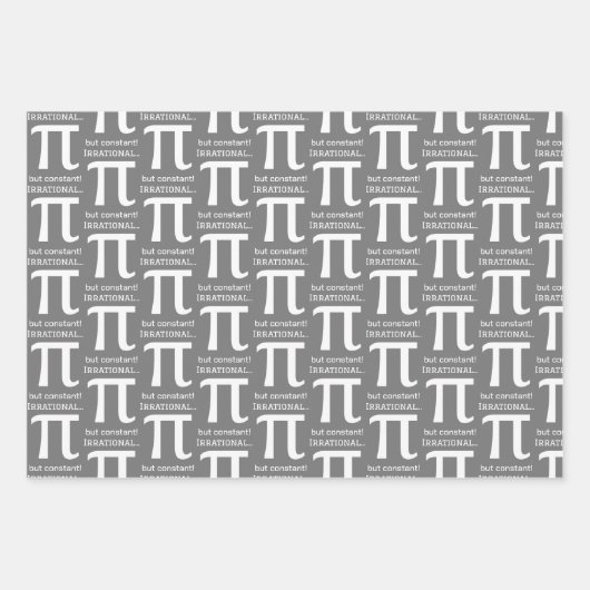 Personalisiertes Pi Symbol, Math Lover Geschenkpapier Set (Vorderseite 3)