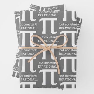 Personalisiertes Pi Symbol, Math Lover Geschenkpapier Set