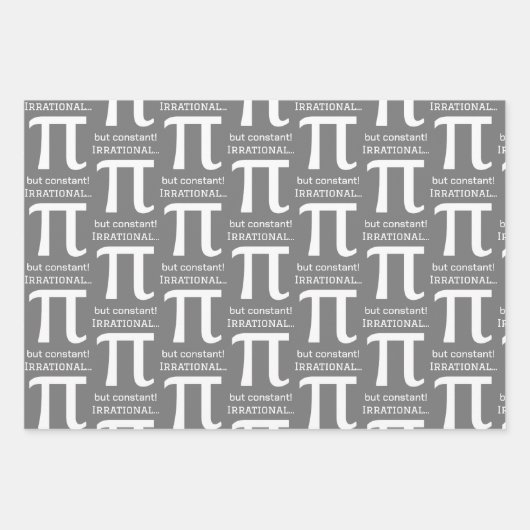 Personalisiertes Pi Symbol, Math Lover Geschenkpapier Set (Vorderseite)