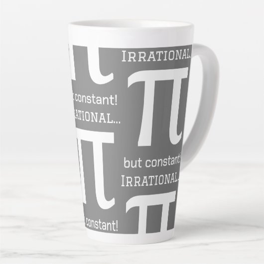Personalisiertes Pi Symbol, Math Lover Milchtasse (Rechte Ecke)