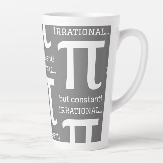 Personalisiertes Pi Symbol, Math Lover Milchtasse (Rechts)