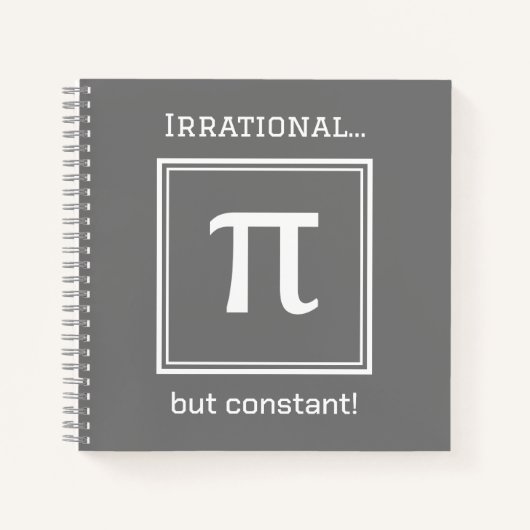 Personalisiertes Pi Symbol, Math Lover Notebook Notizblock (Vorderseite)