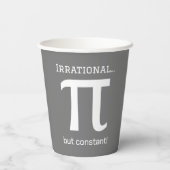 Personalisiertes Pi-Symbol, Math Lover Paper Cups Pappbecher (Rückseite)