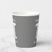 Personalisiertes Pi-Symbol, Math Lover Paper Cups Pappbecher (Links)